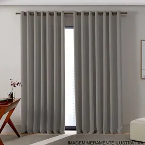 Cortina Blackout Bella&Co 260x230cm Tebas Bege Duna (MP)