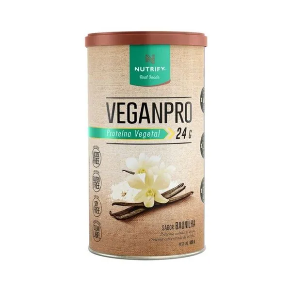 Proteína Vegetal Veganpro Nutrify Baunilha 550g Prote?na Vegetal Nutrify Veganpro Baunilha 550g