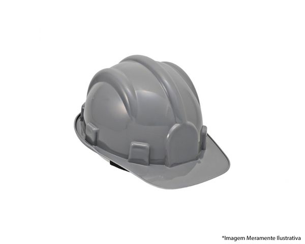 Capacete Seguranca Aba Frontal Cinza
