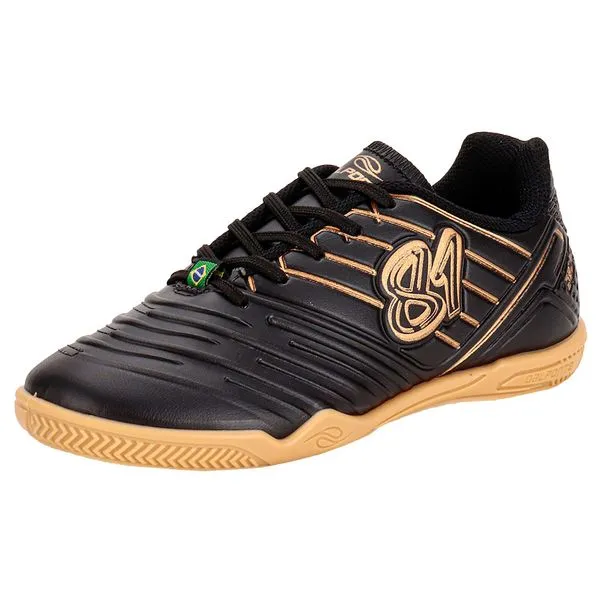 Chuteira Infantil Futsal 81 Titanium Dalponte 1055 PRETO/BEGE 34