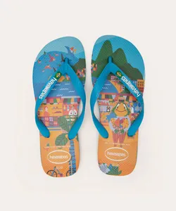 chinelo top zé carioca havaianas azul 43-44
