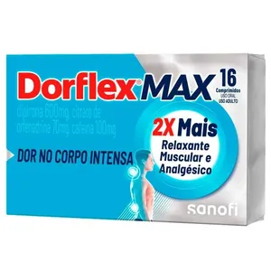Dorflex Max 600+70+100mg 16 Comprimidos Sanofi