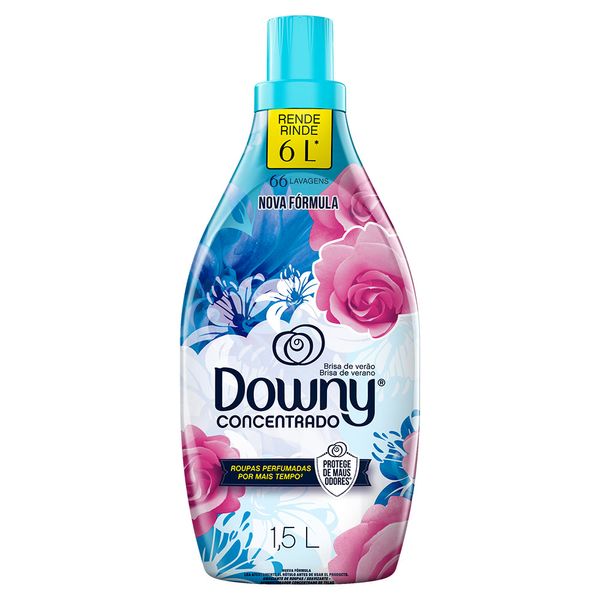 Amaciante de Roupa Concentrado Brisa de Verão Downy Frasco 1,5l