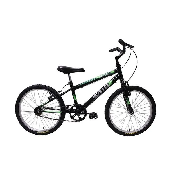 Bicicleta Aro 20 Bike Infantil Meninos Masculino Saidx Preto