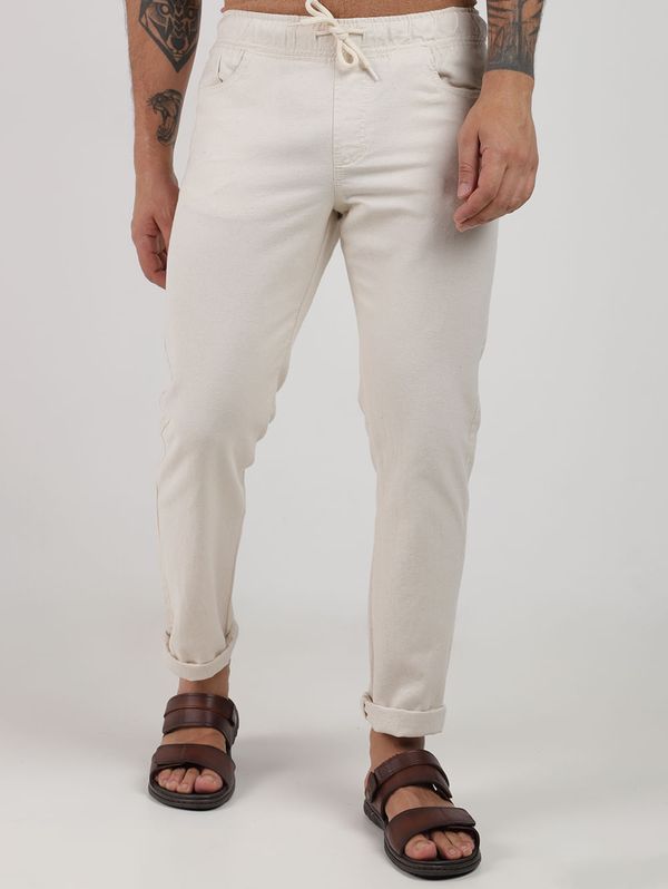 Calça Linho Eletrón Masculina NATURAL 38