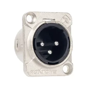Conector de Áudio XLR Macho de Painel RX3MD-NT