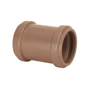 Luva de Correr 50mm PBAFORT para Rede de Água Potável em PVC Resistente Instalação Facilitada Amanco Luva de Correr 50mm PBAFORT para Rede de Água Potável em PVC para Manutenção Simplificada Amanco