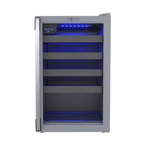 Adega de Vinhos Venax 24 Garrafas Piubella Cinza 220v