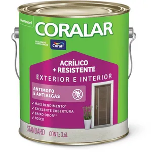 Tinta Acrílica Coralar Duo Fosco Areia 3,6L