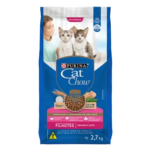 Ração Cat Chow Filhotes Frango e Leite 2,7 kg