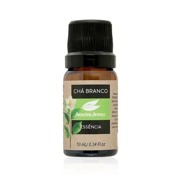 Essência Oleosa Chá Branco 10ML Alta Concentração para Difusores e Velas Amazônia Aromas Essência Oleosa Chá Branco 10ML para Difusores e Velas Amazônia Aromas