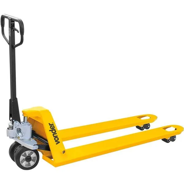 Paleteira hidráulica 1,5 tf 1.800mmx685mm longa roda dupla PLV 156 VONDER