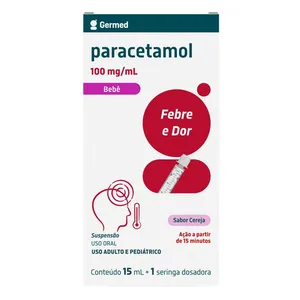 Analgésico e Antitérmico Paracetamol 100mg/ml Genérico Germed 15ml