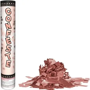 Lança Confetes Mundo Bizzaro Laminado Rosa Ouro 30cm (MP)