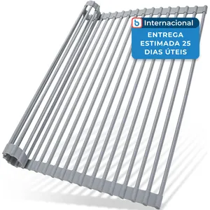 Escorredor De Pratos Ohuhu 44cm Cinza A-MBI