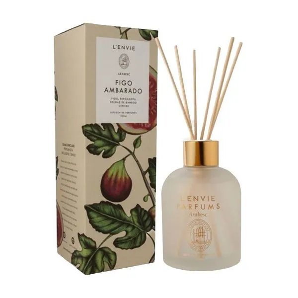 Difusor De Perfumes Lenvie Figo Ambarado 200ml