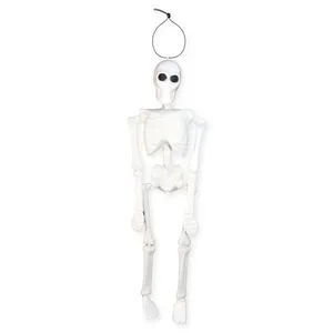 Decoração Halloween Esqueleto 3D Realista com Ossos Articulados Boneco Caveira dia Das Bruxas