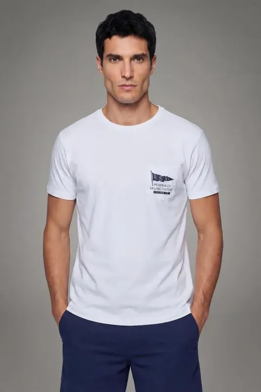 Camiseta Sailing Flag Branco - P