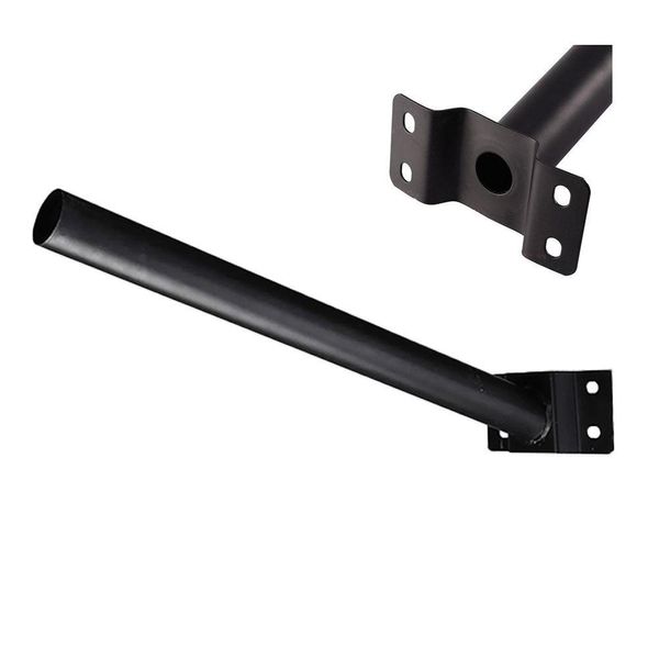 Suporte Barra Luminaria Solar Aço Pintura Eletrostatica Parede Poste Rua Segurança Iluminaçao Quinta
