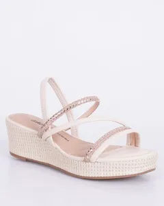 Sandália Feminina Anabela Dakota Off White 38