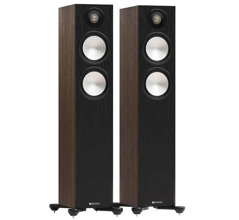 Monitor Audio Bronze 300 7G - Par de Caixas Acústicas Torre 150W (Walnut)
