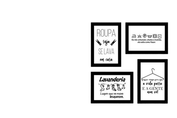 Placas mdf Lavanderia 4 un