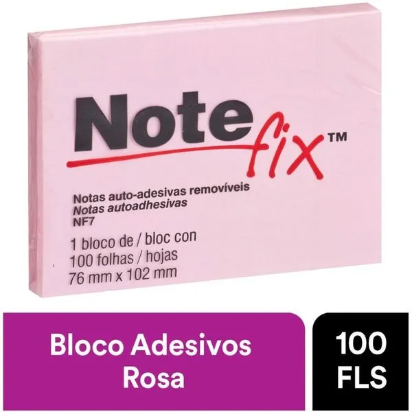 NOTEFIX 100F.76MMX102MM ROSA