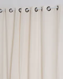 Cortina Rústica Veneza BecaDecor 260cm x 230cm Bege Claro UN