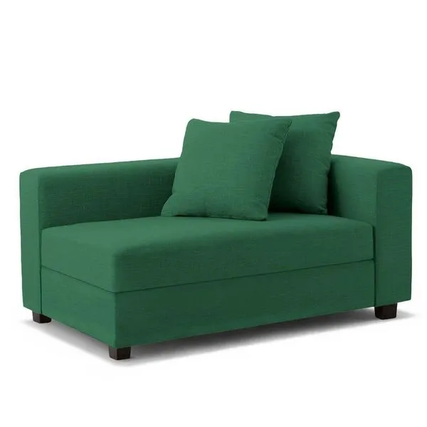Recamier Divã Aspen 1,60m Veludo Verde - Inova Decorações