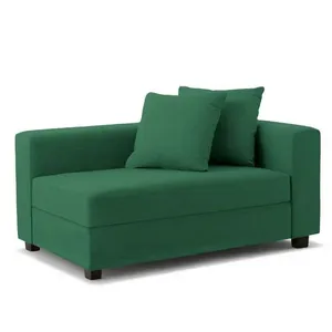 Recamier Divã Aspen 1,60m Veludo Verde - Inova Decorações