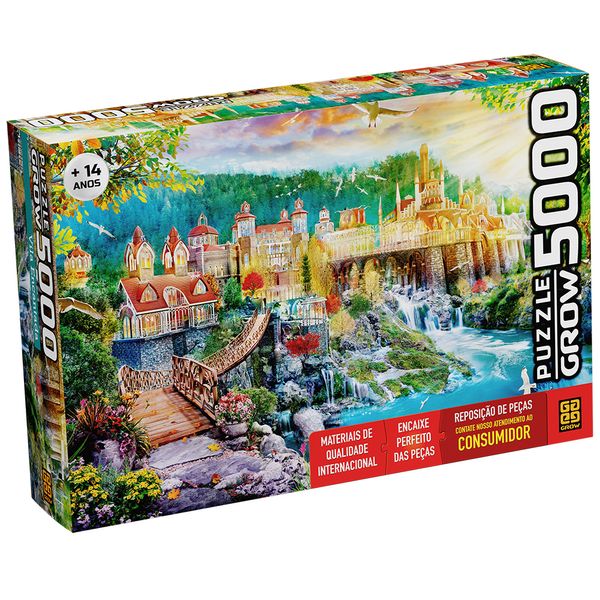 Quebra-Cabeça - Vila Encantada - 5000 Peças - Grow