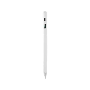 Caneta Touch Capacitiva Dual Shock - Palm Rejection - com Visor Digital para Nível de Bateria Tilt Bold Branco Gshield Caneta Touch Capacitiva Dual Shock - Palm Rejection com Visor Digital Tilt Bold Branco Gshield