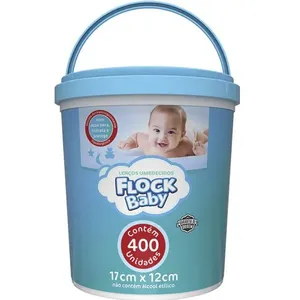 Lenço Umedecido Flock Baby Balde 400 Unidades
