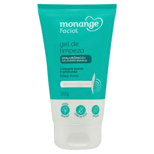 Gel de Limpeza Facial Monange Suave e Profunda Antioleosidade 120g