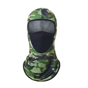 Balaclava Camuflada Militar Tática com Tela Respirável Proteção UV Contra Poeira Sol e Vento Verde Camuflado Exército Balaclava Camuflada Militar Tática com Tela Respirável Proteção UV Verde Camuflado Exército OEM