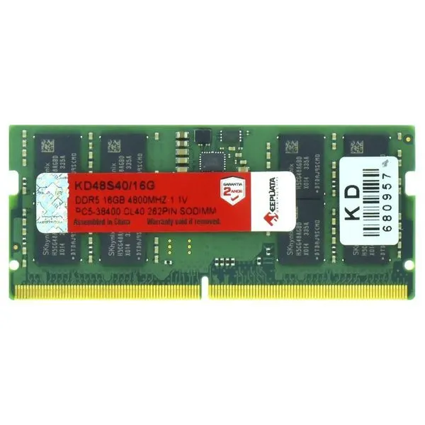 Memória RAM para Notebook Keepdata DDR5 16GB 4800MHz KD48S40-16G Alta Durabilidade Memória RAM Notebook Keepdata DDR5 16GB 4800MHz KD48S40-16G