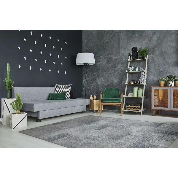 Tapete Funcional Marche Cinza 100x150cm B00000448563 - JC Serrano