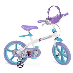 Bicicleta 14" Bandeirante Frozen Disney Branco Bicicleta ARO 14 - Disney - Frozen 2 - Bandeirante