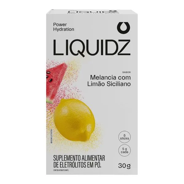 Suplemento Alimentar em Pó sabor Melancia com Limão Siciliano 6 Sachês de 5g cada