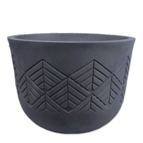 Vaso Tribo Redondo Japi Preto Ardósia N° 52