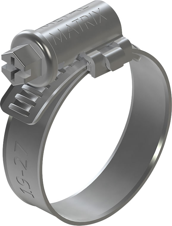 Abraçadeira rosca sem fim 14mm a 22mm fita 9mm com 10 peças METALMATRIX