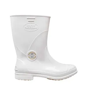 Bota de PVC Cano Médio Branca com Forro Maxigrip CCBG3 506 - CALFOR 40