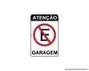 Placa Sinal.Pvc 20X30Cm Atencao Garagem Ref2471
