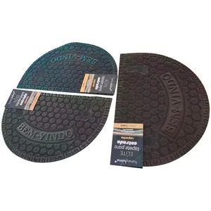 Tapete Entrada Elite Meia-lua Welcome Sortido Ambiente Plástico Pvc 38x58cm LM1898 / LM1898AMB - honeyhome