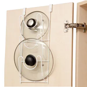 Suporte de tampas para porta branco Metaltru