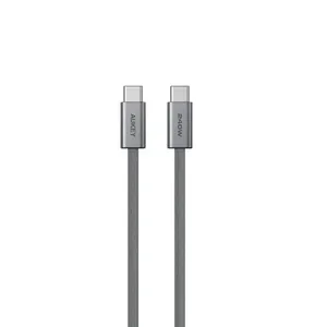 Cabo Aukey Para USB-C Nylon Trançado De 1,0m E 240W CB-DCC241 Cinza (MP)