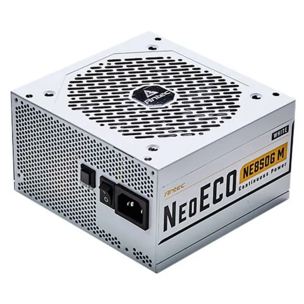 Fonte de Alimentação ATX Neoeco NE850G m White 850W 80 Plus Gold 100% Modular Branco Antec Fonte de Alimentação ATX Neoeco NE850G m White 850W 80 Plus Gold Branco Antec
