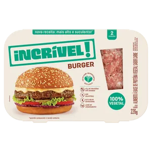 Hambúrguer de Carne 100% Vegetal Incrível! 226g