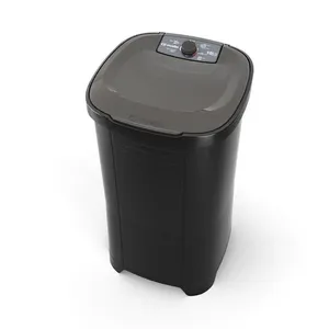 Tanquinho Mueller MLT10B 10kg Semiautomático 5 Ciclos Eficiente Preto 220V Tanquinho De Lavar Roupa Mueller 10 Kg Semiautomático MLT10B 220V