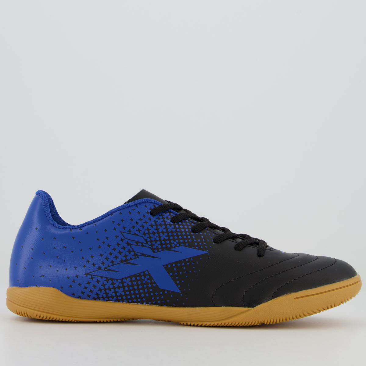 Chuteira Oxn Express Fit Futsal Preta e Azul